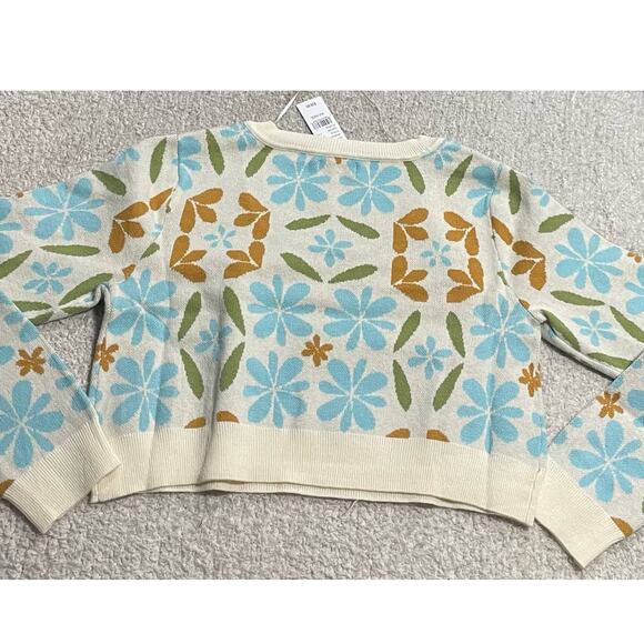 NWT Pacsun LA Heart Women's Size XS Floral Lazy Day Sweater Multicolor - Picture 2 of 12